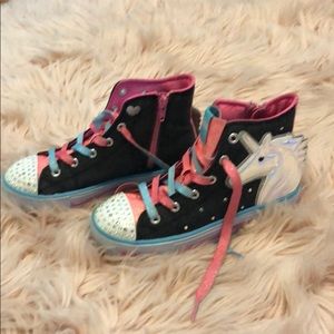 Sketchers unicorn high tops light up